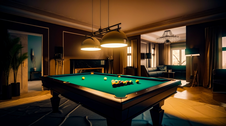 green pool table colours
