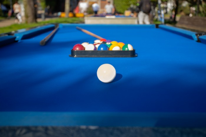 outside pool tables
