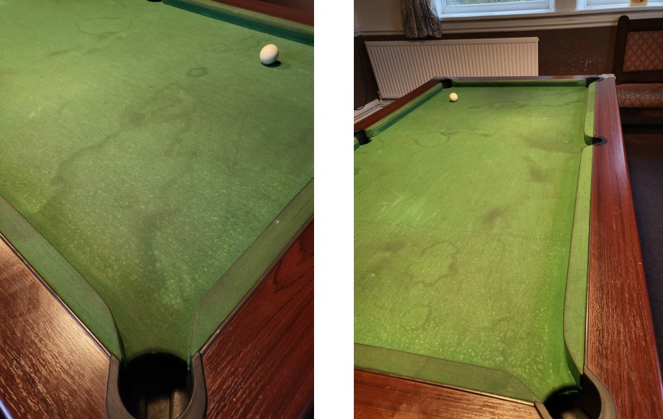 pool table recovering