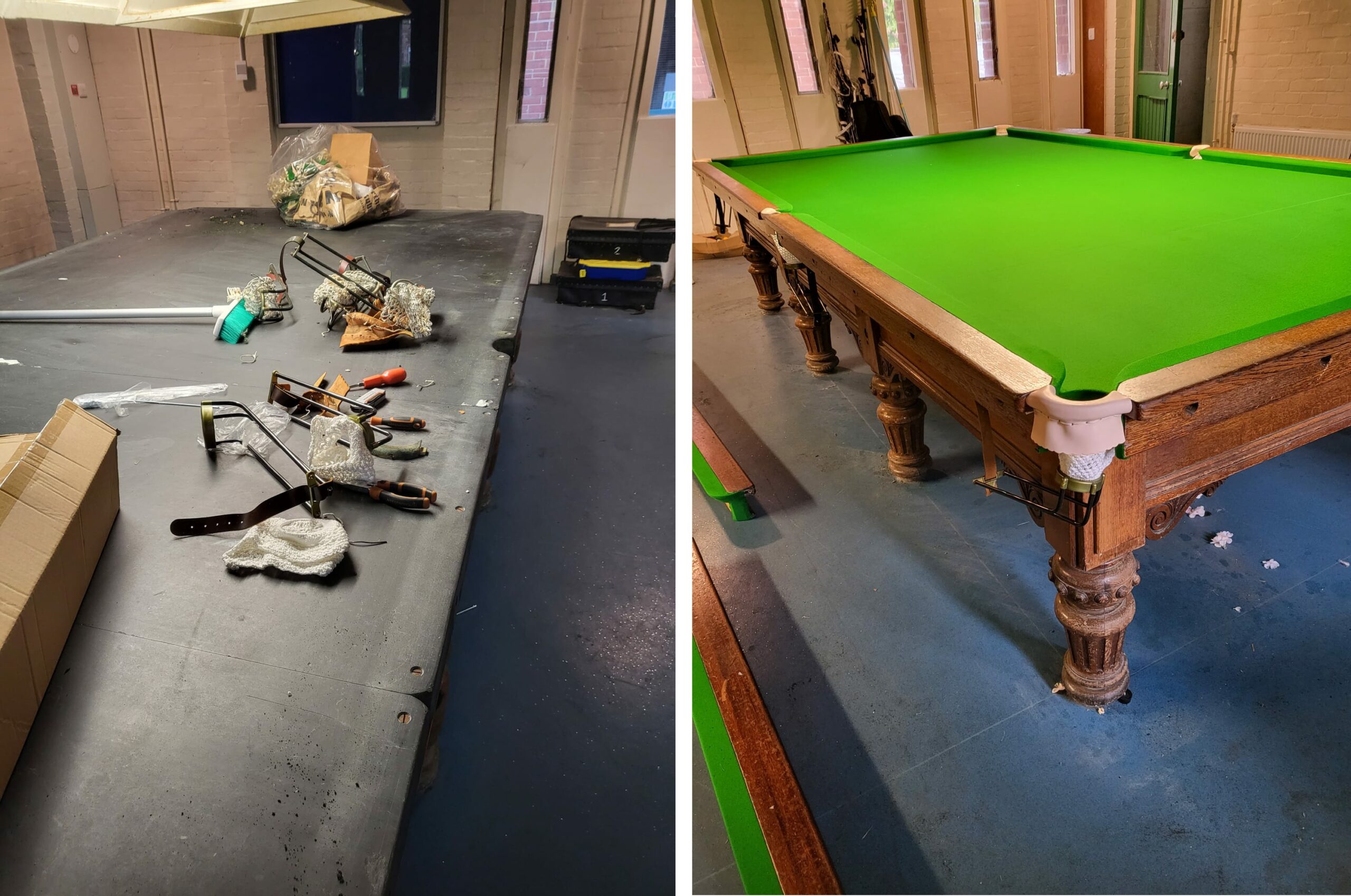 slate bed snooker tables