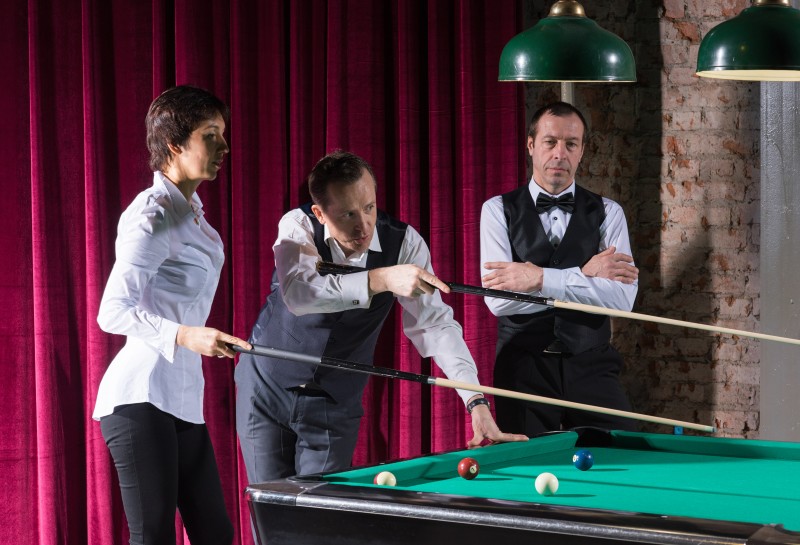 different games on snooker table